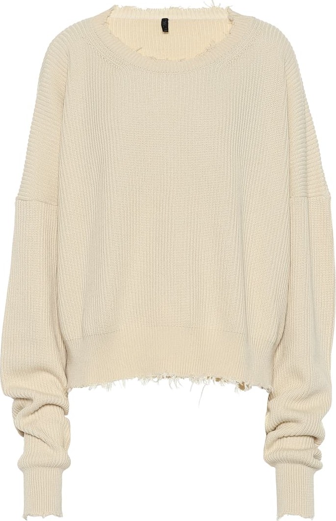 Unravel Ribbed cotton and cashmere sweater