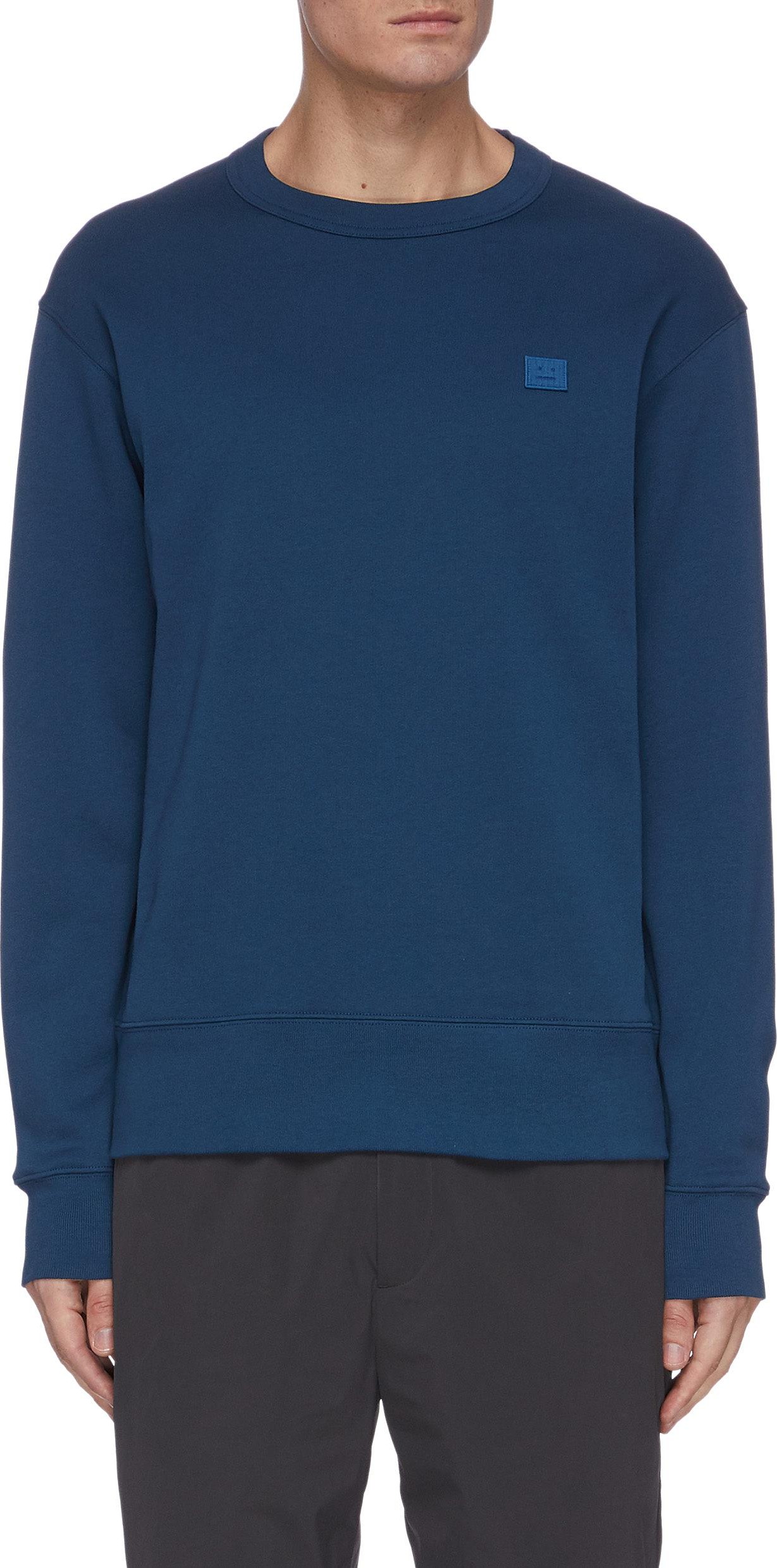Acne Studios Face patch cotton sweatshirt