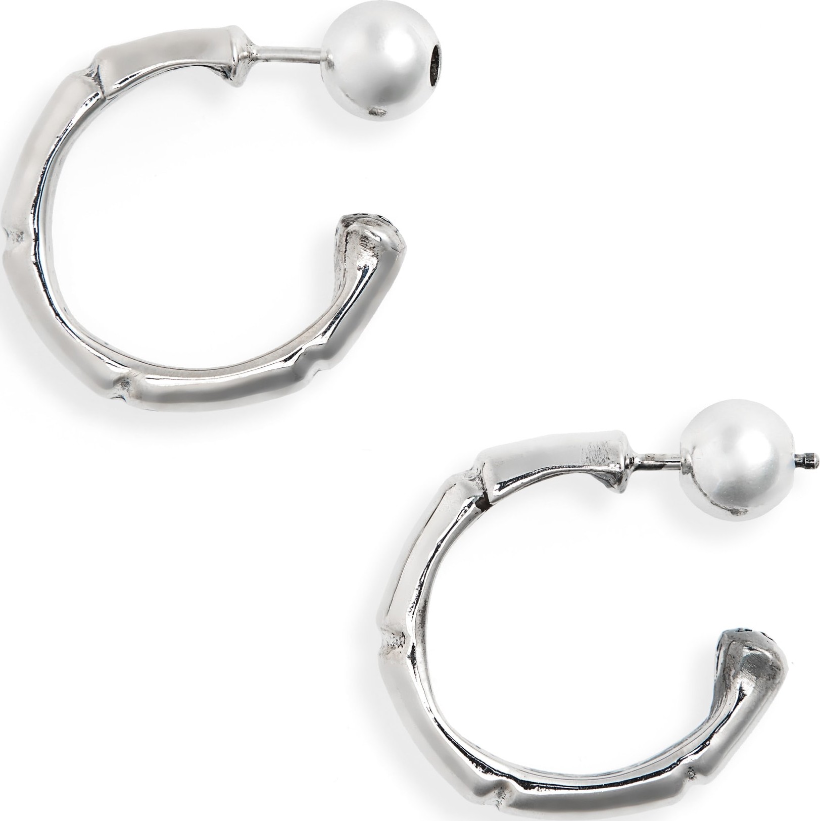 Sophie Buhai Thin Bamboo Hoop Earrings