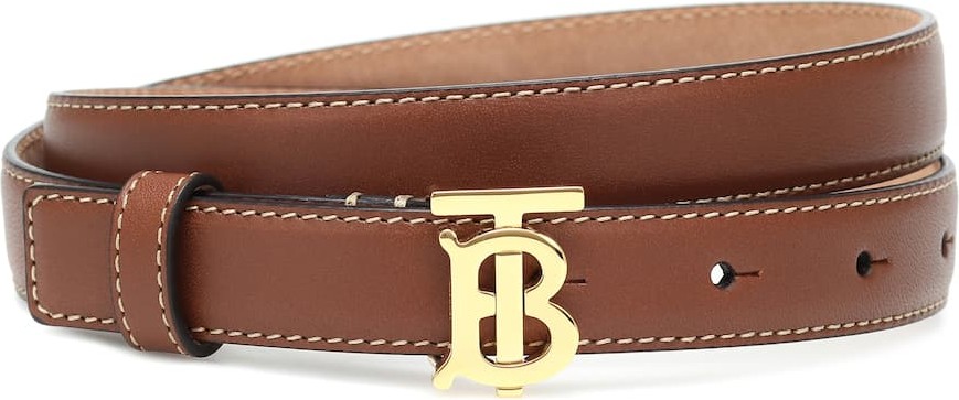 Burberry London England TB leather belt
