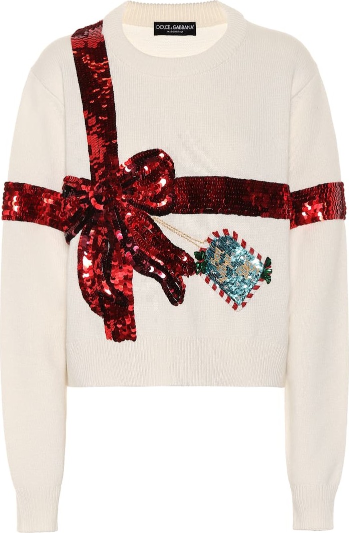 Dolce & Gabbana Embellished cashmere sweater