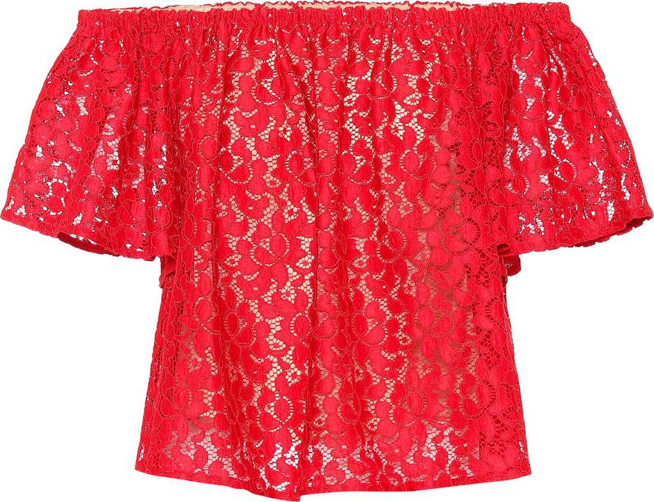 Stella McCartney Lace off-the-shoulder top