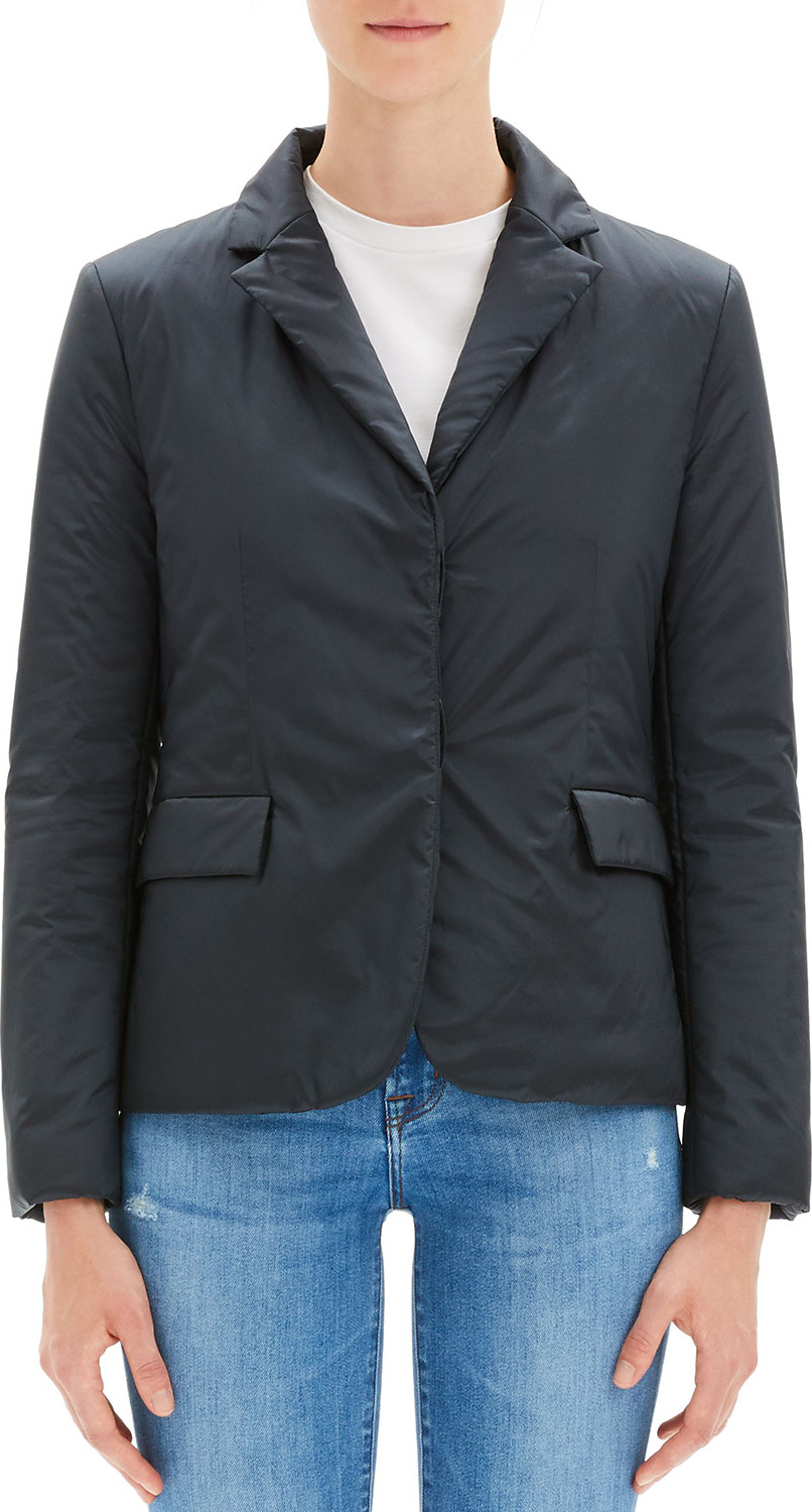Theory Button-Front Blazer Puffer Jacket