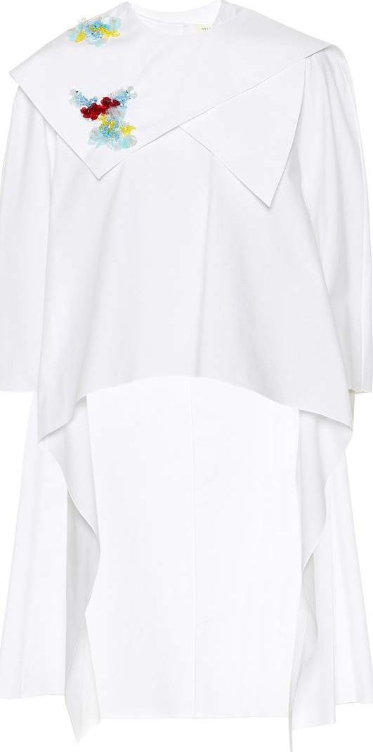 DELPOZO Embellished cotton top