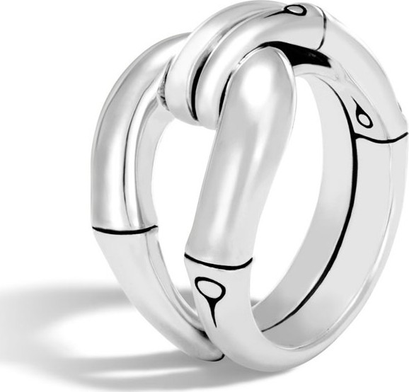 John Hardy Bamboo Sterling Silver Ring, Size 7