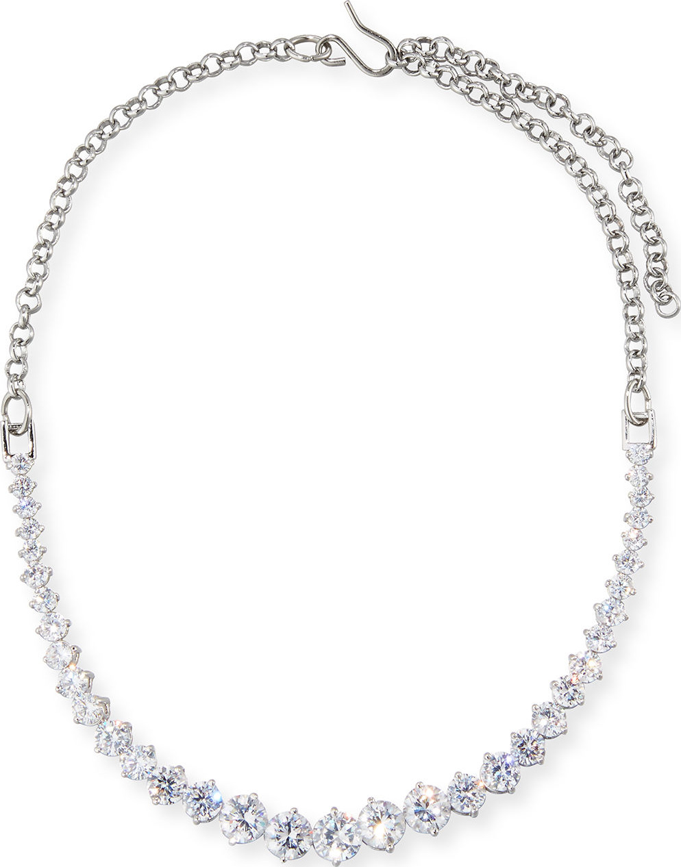 Fallon Monarch Graduated Crystal Choker Necklace