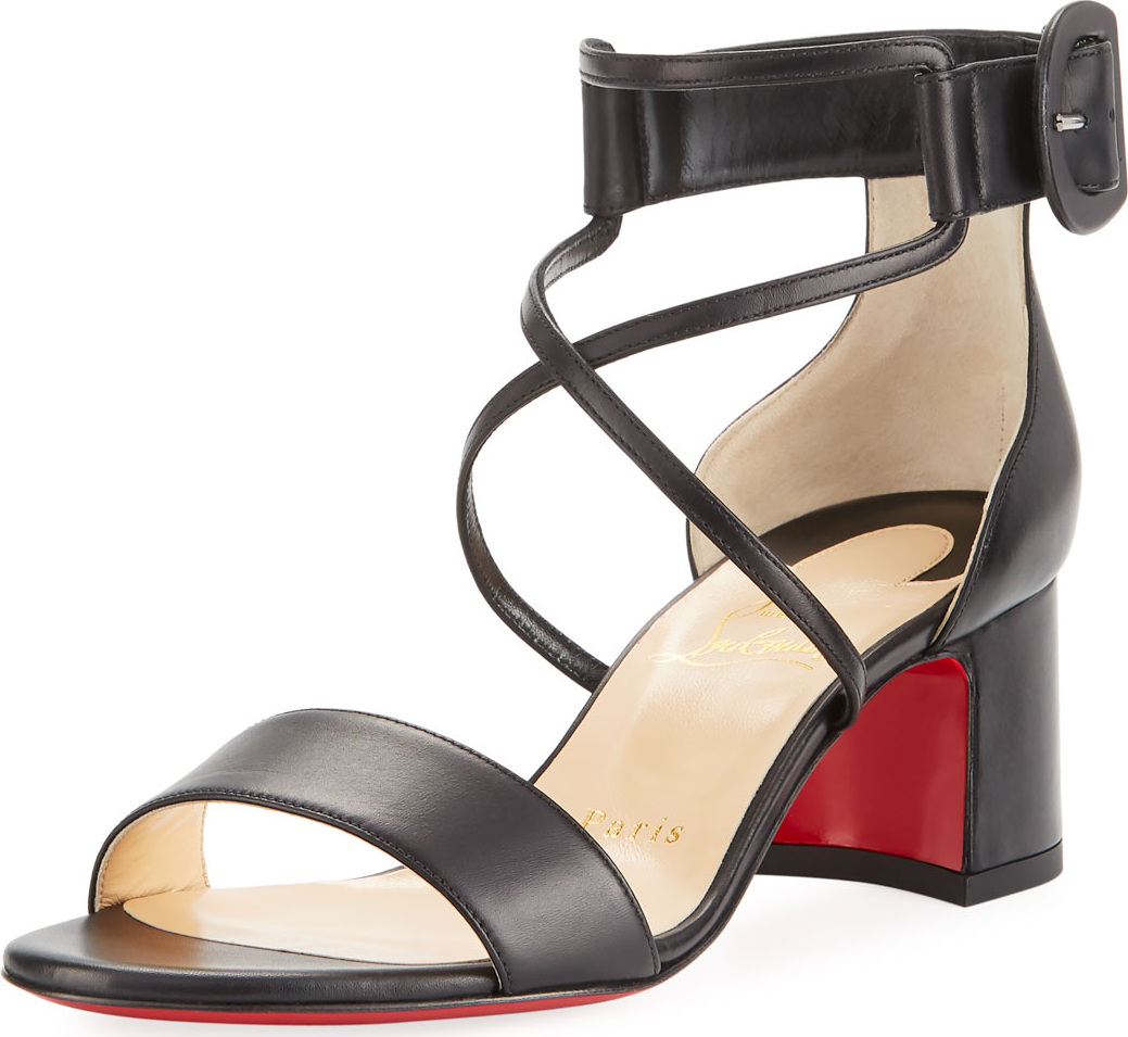 Christian Louboutin Choca Strappy Red Sole Pump