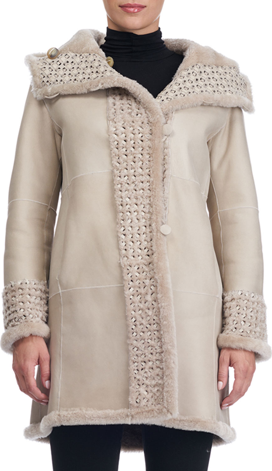 Christia Reversible Lambskin Coat with Fur Lining Christia Reversible Lambskin Coat with Fur Lining