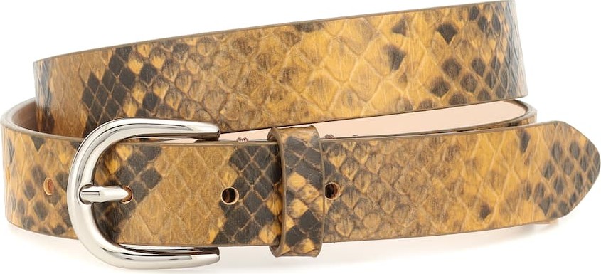Isabel Marant Snake-effect leather belt