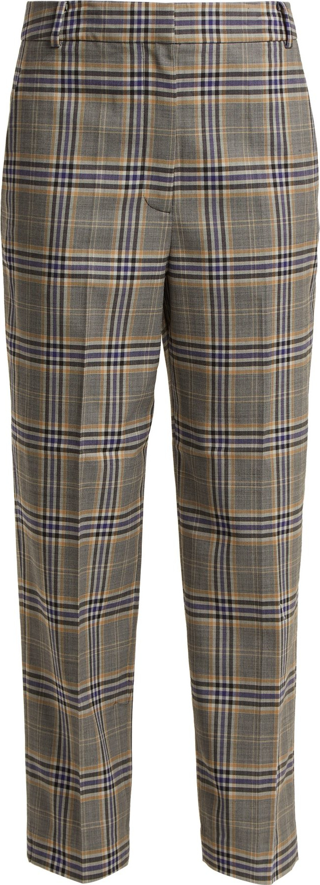 Tibi Lucas checked woven trousers