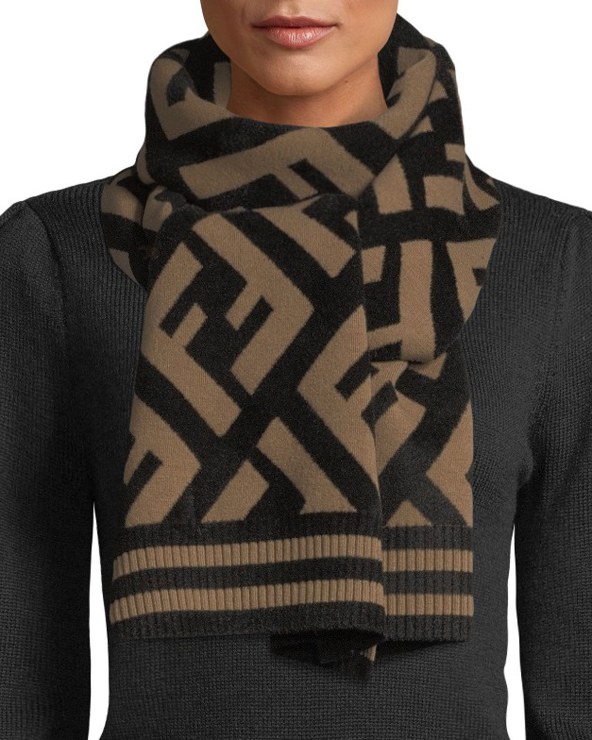Fendi Knit Macro FF Scarf