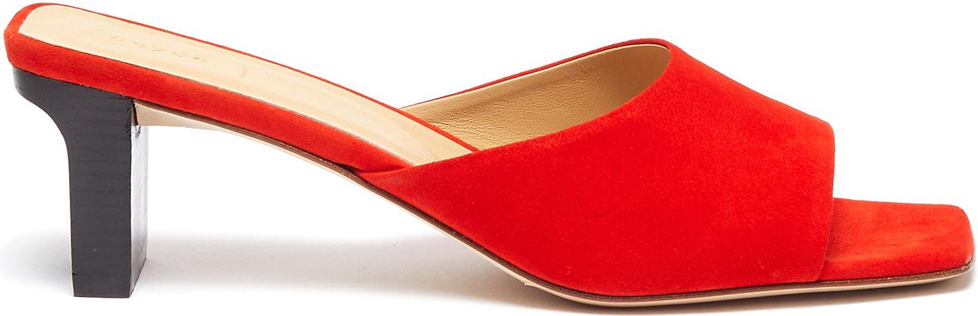 Aeyde Katti' single band suede leather sandals