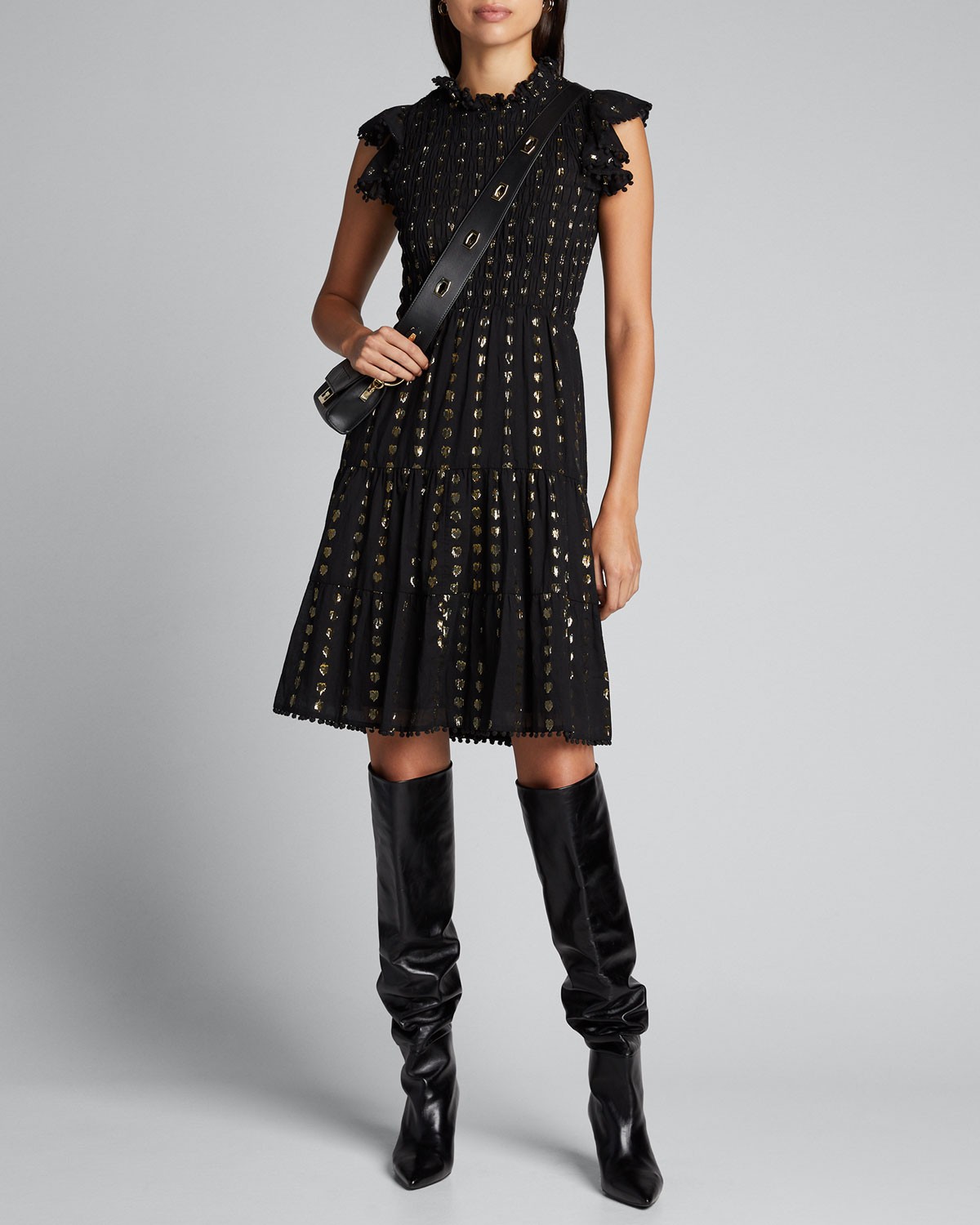 SEA Laura Smocked A-Line Dress