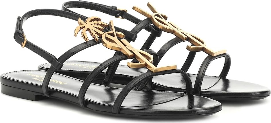 Saint Laurent Cassandra 05 leather sandals