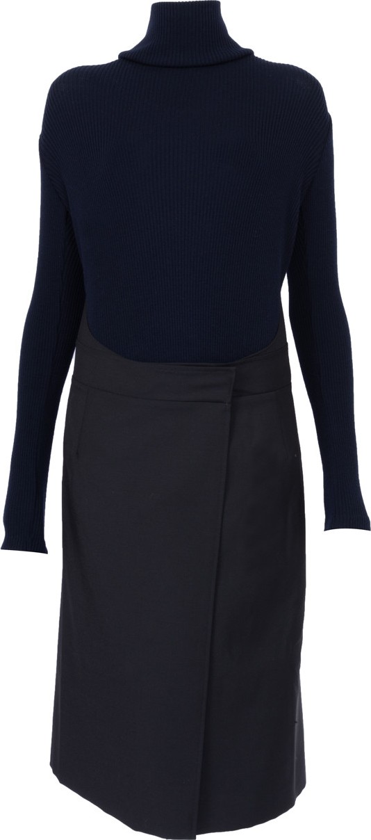 Atlein Long Sleeve Apron Dress