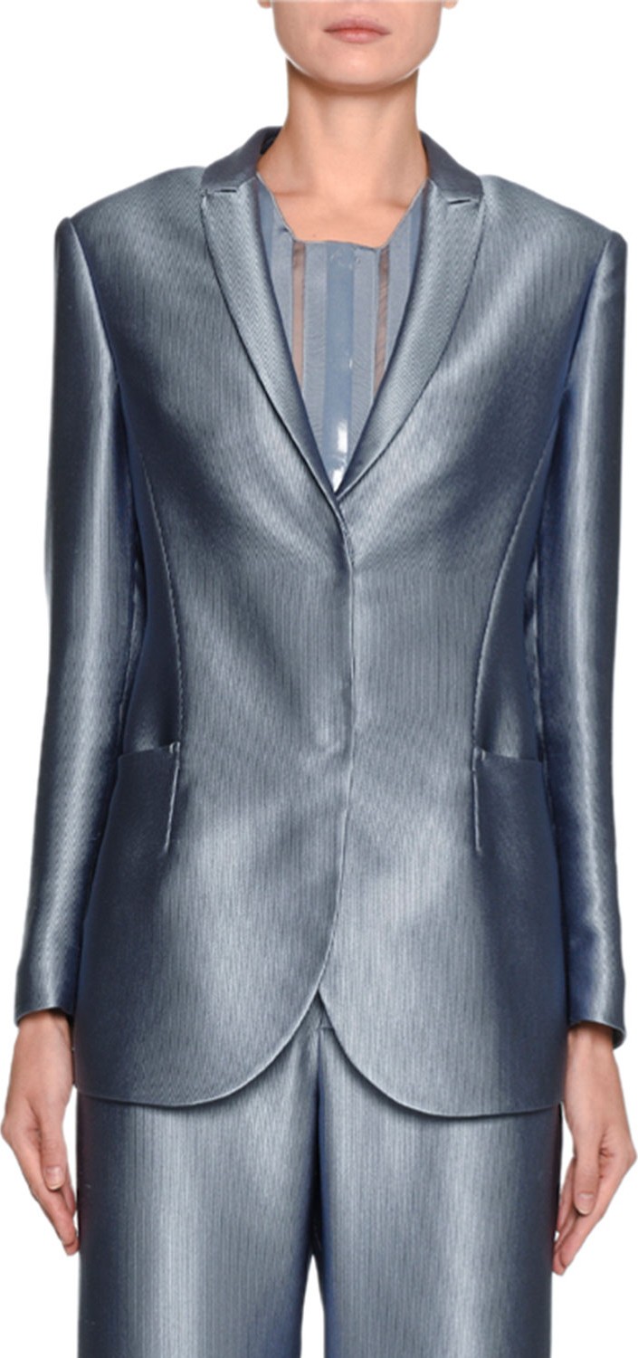 Giorgio Armani Silk Ottoman Jacket