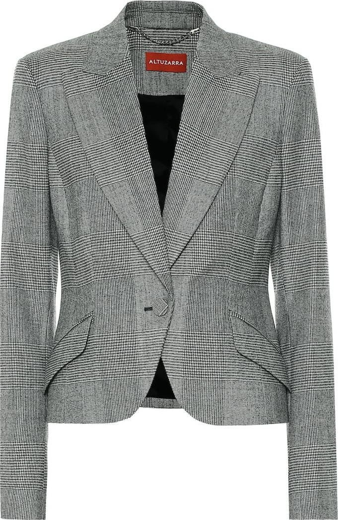 Altuzarra Kershaw checked wool-blend blazer
