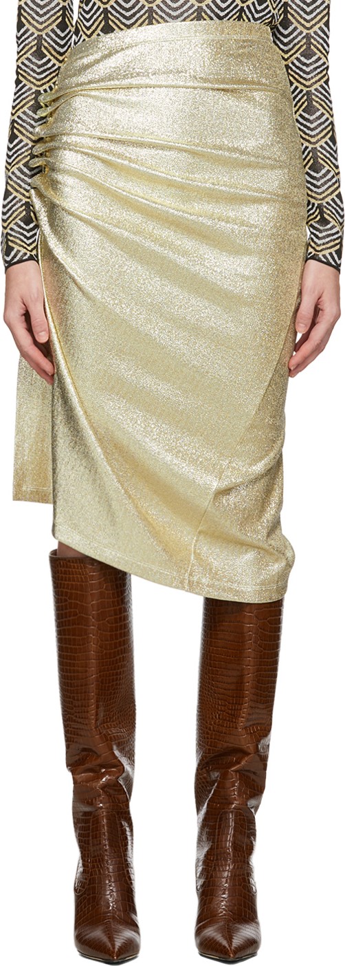 Paco Rabanne Gold Lurex Skirt