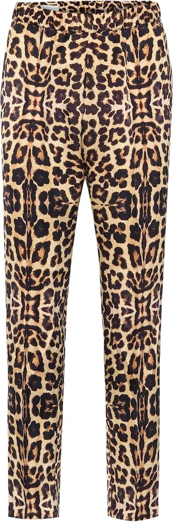 Dries Van Noten Leopard-print straight pants