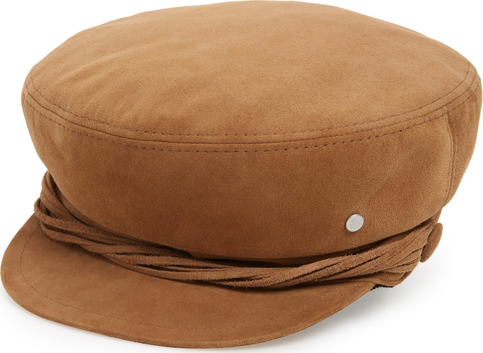Maison Michel New Abby Suede Baker Boy Cap