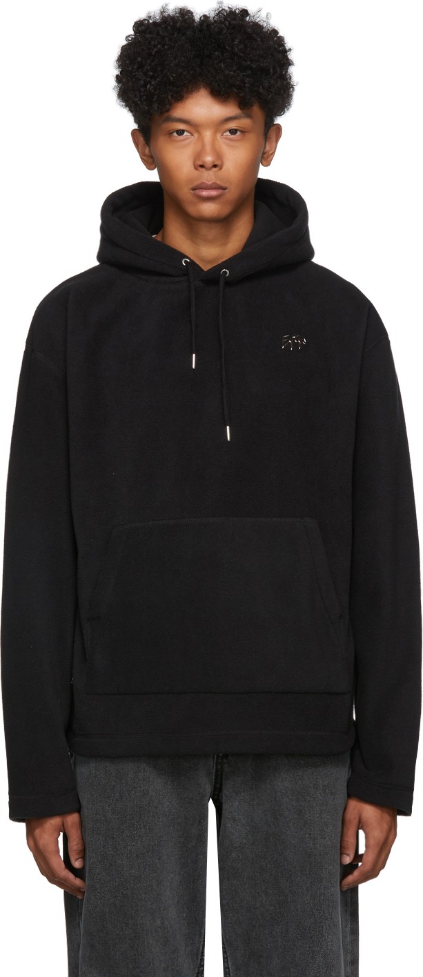 Eytys Black Sherpa Spike Hoodie