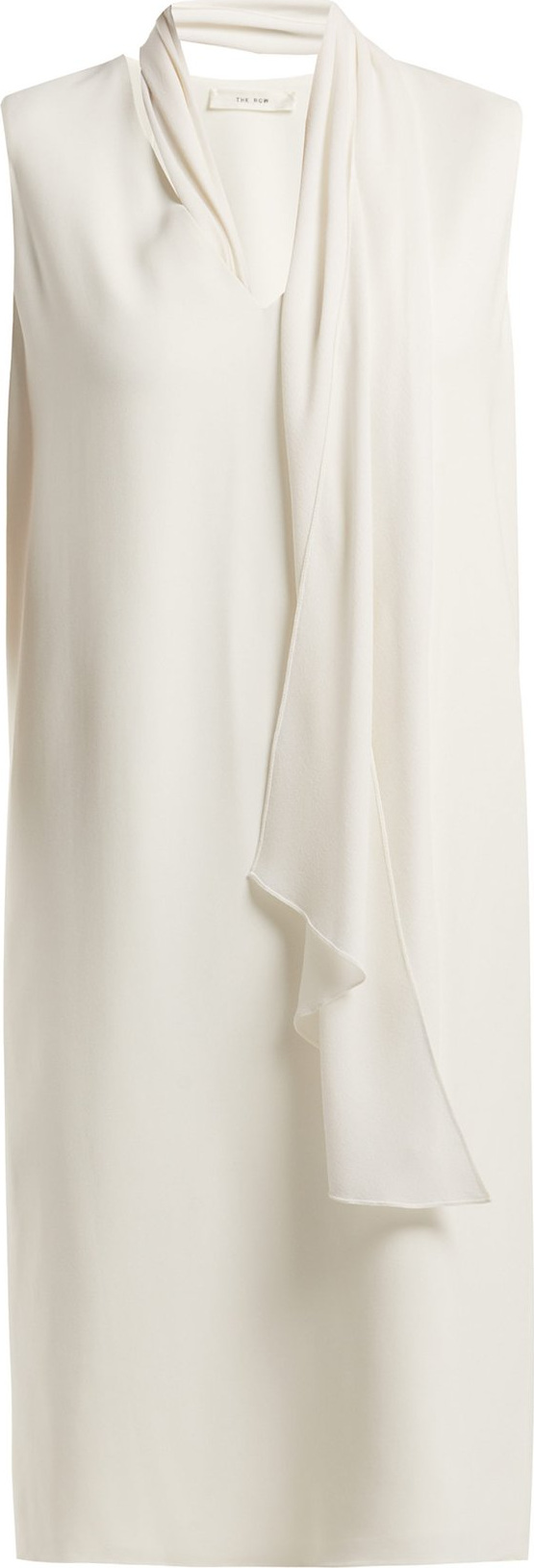 THE ROW Flynn neck-tie cady dress