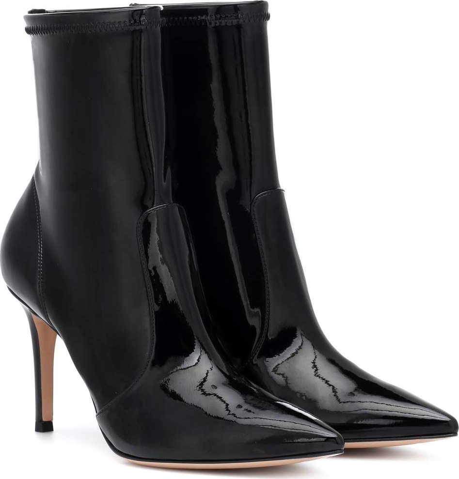 Gianvito Rossi Imogen vinyl ankle boots