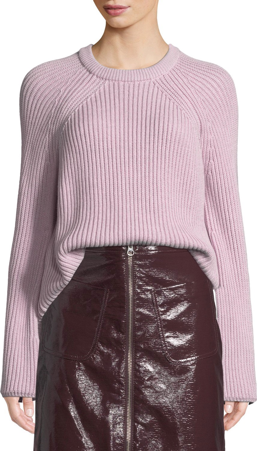 McQ - Alexander McQueen Ribbed Lace-Up Pullover Sweater