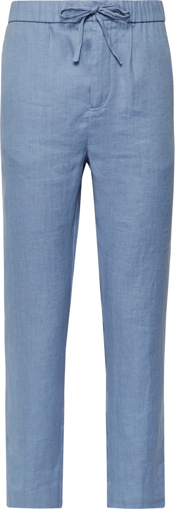 Frescobol Carioca Sandro Linen and Cotton-Blend Drawstring Trousers