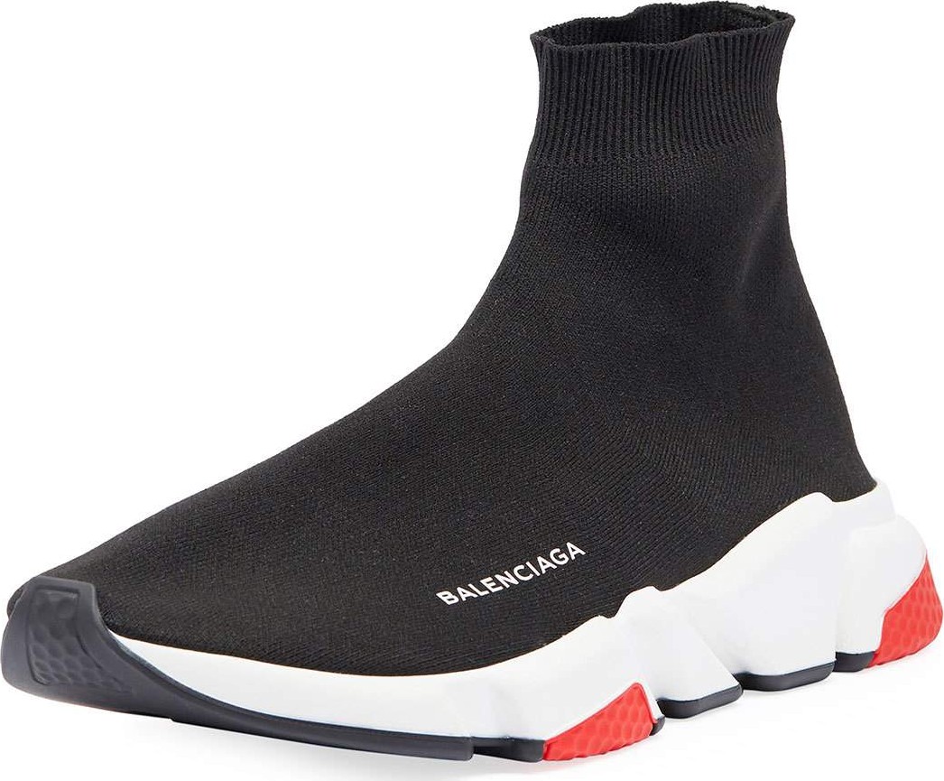 Balenciaga Men's Speed Mid-Top Trainer Sock Sneakers Balenciaga Men's Speed Mid-Top Trainer Sock Sneakers