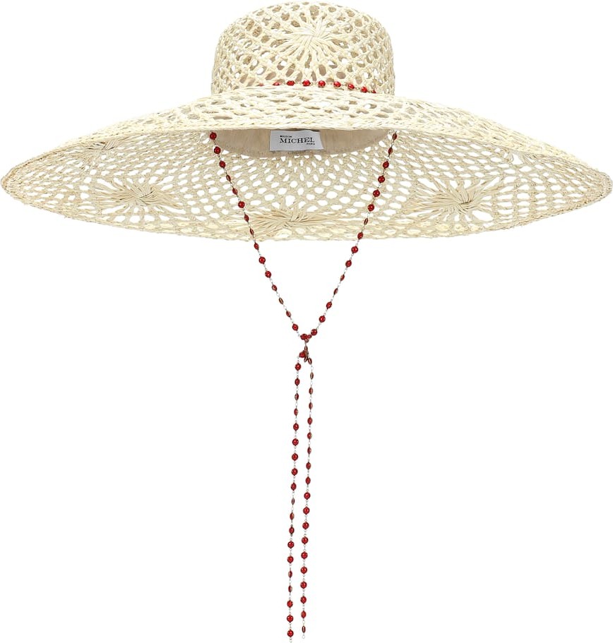 Maison Michel Brigitte straw hat