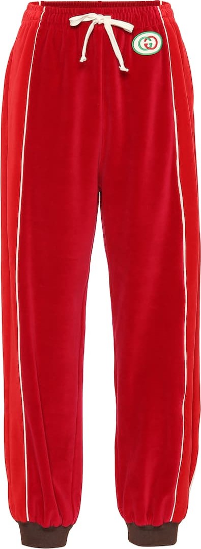 Gucci Velvet trackpants