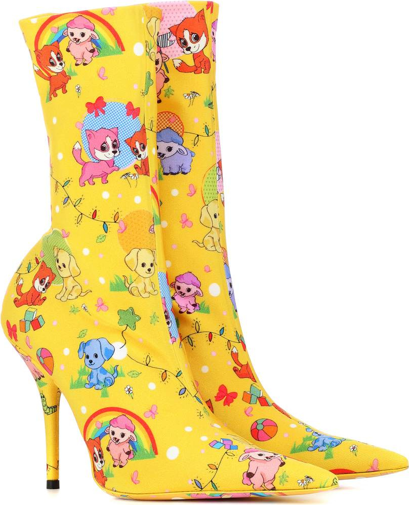 Balenciaga Knife cartoon ankle boots