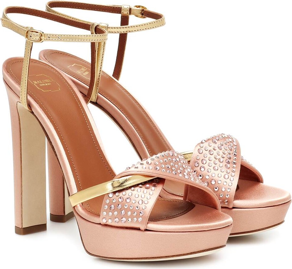Malone Souliers Lauren embellished platform sandals