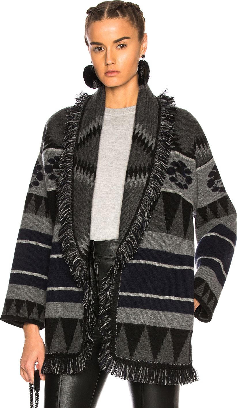 Alanui New Icon Oversized Jacquard Cardigan