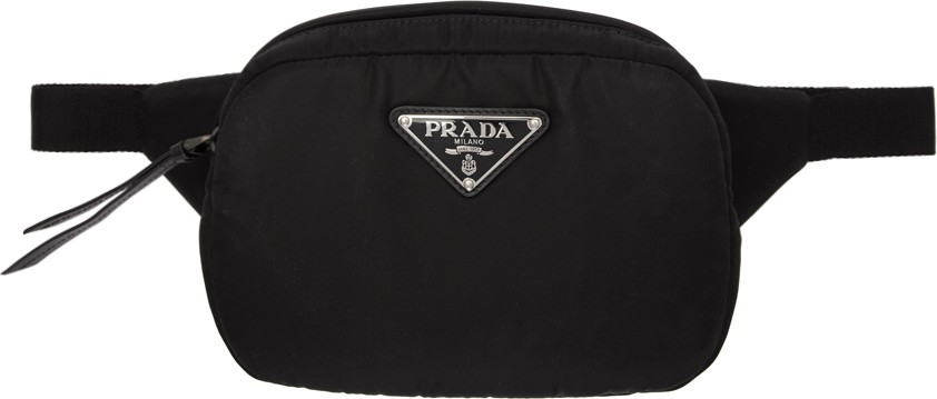 Prada Black Padded Belt Bag