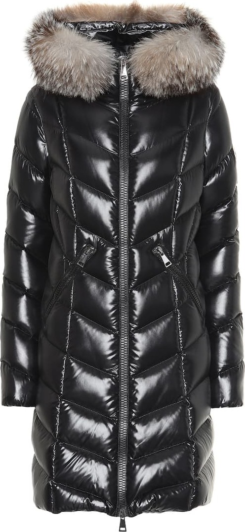 Moncler Fulmarus fur-trimmed down coat
