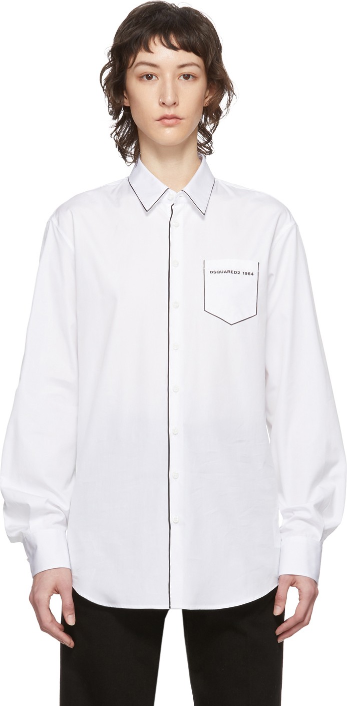 DSQUARED2 White Relax Dan Shirt