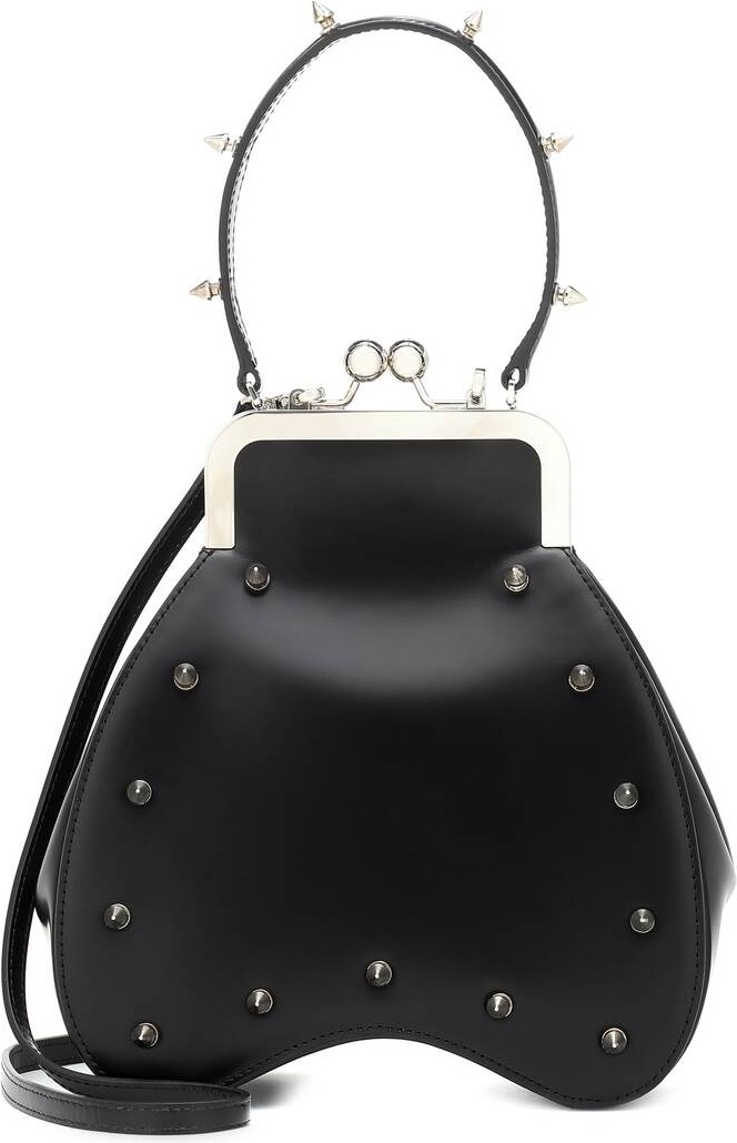 Simone Rocha Studded leather shoulder bag