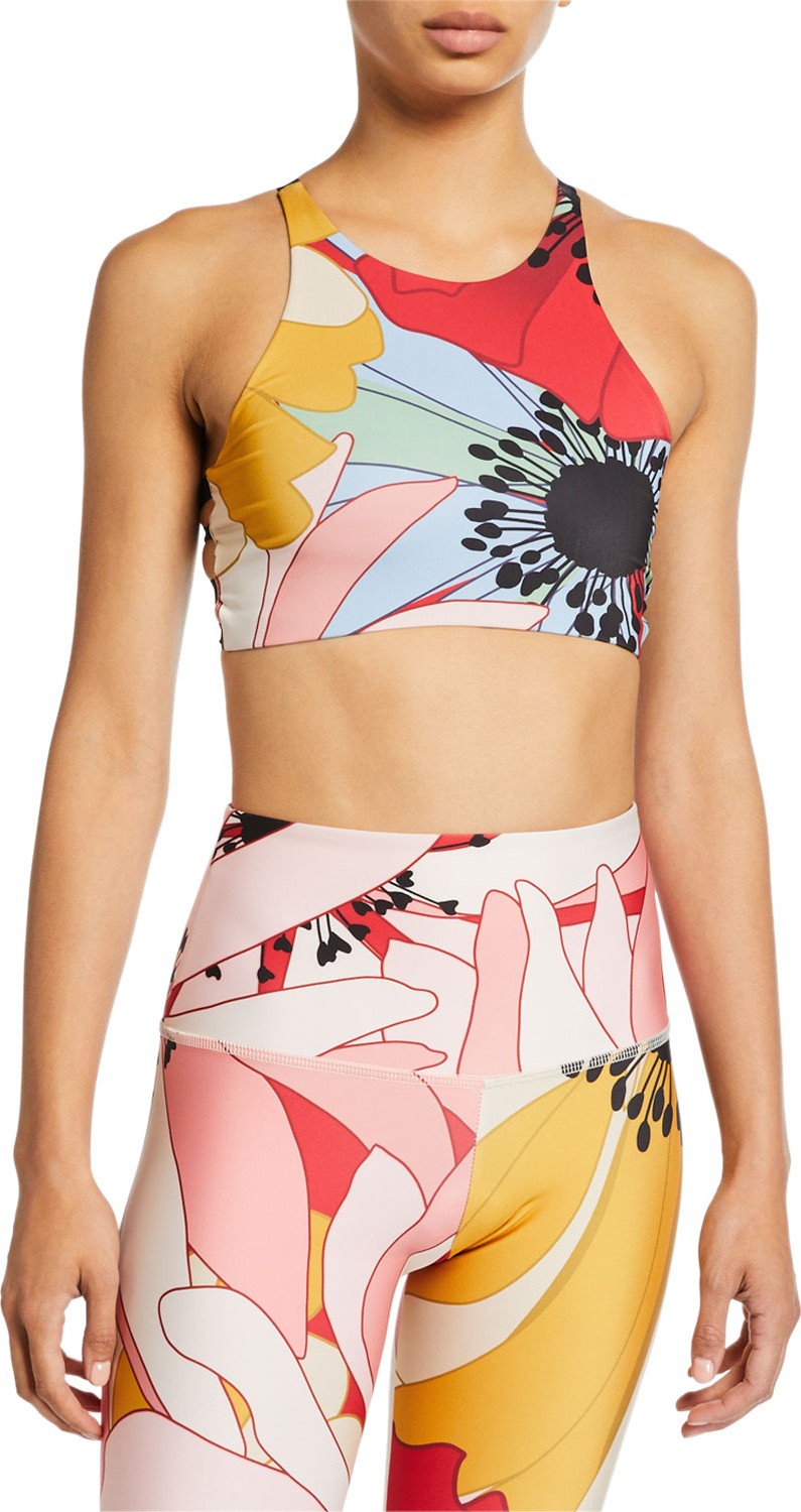 ONZIE High-Neck Graphic Sports Bra