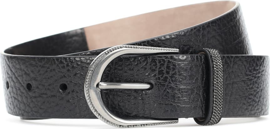Brunello Cucinelli Embellished leather belt