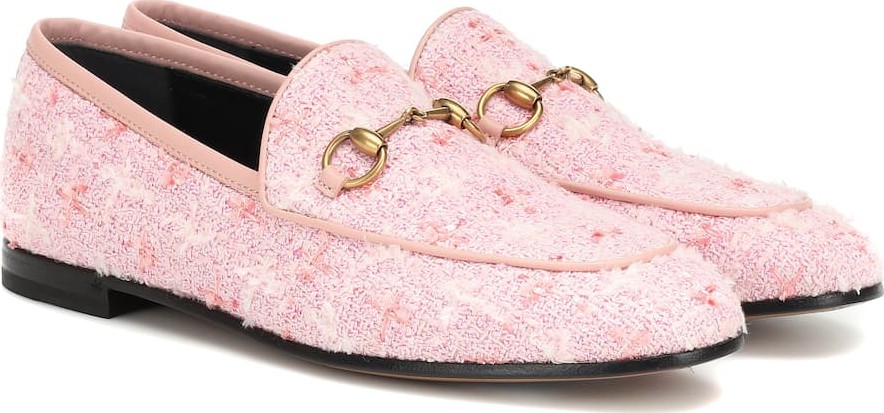 Gucci Jordaan tweed loafers