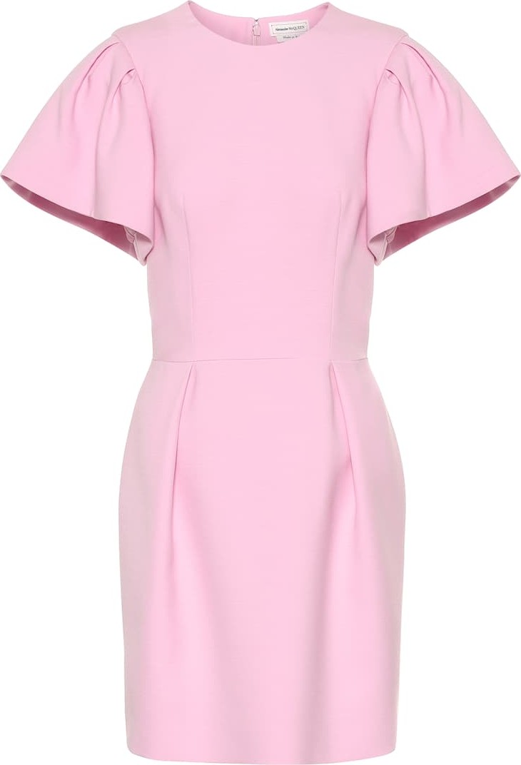 Alexander McQueen Wool and silk-blend minidress