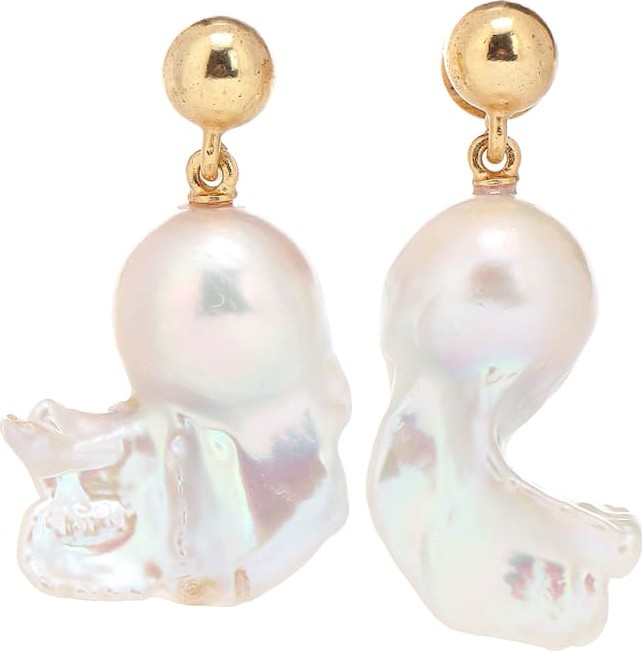 Oscar De La Renta Freshwater pearl drop earrings
