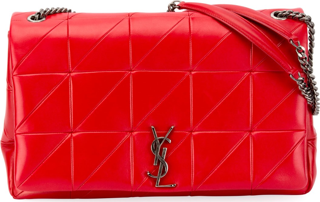 Saint Laurent Jamie Medium Diamond-Quilted Double-Chain Shoulder Bag