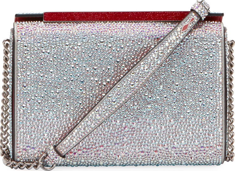 Christian Louboutin Vanite Large Crystal Suede Clutch Bag