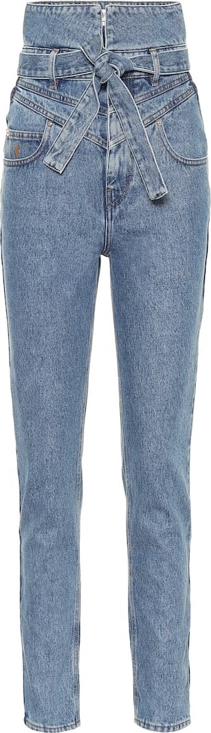The Attico High-rise straight jeans