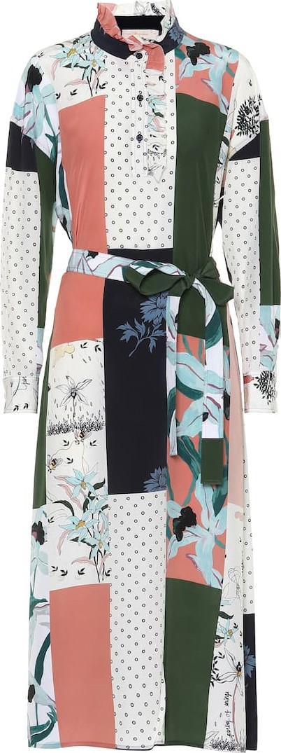 Tory Burch Patchwork printed silk dress