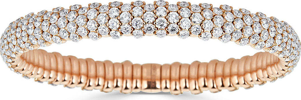 ZYDO 18k Rose Gold Stretch Diamond Bracelet