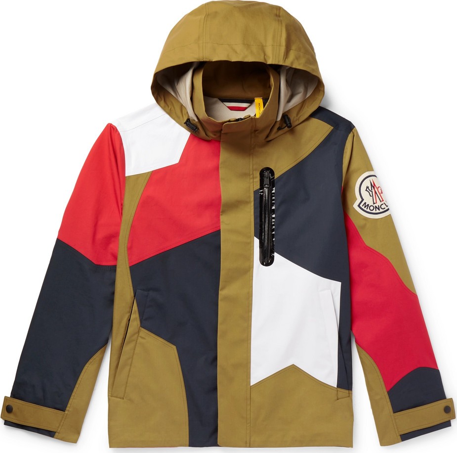 Moncler Genius 2 Moncler 1952 Baudrier Panelled Cotton Hooded Jacket